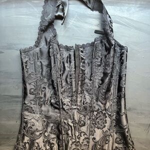 Frederick's of Hollywood Black Lace Corset